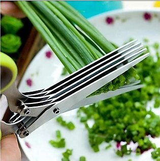 5 Layer Kitchen Scissors/Vegetable & Fruit Cutter With 5 Layer Scissors Kitchen Utensils