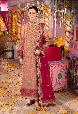 Asim Jofa 3 Piece Unstitched Fabric For Women Dastaan Ajda-30