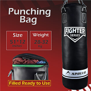 Apollo Boxing Bag Rexine Punching Bag Mma And Boxing Training