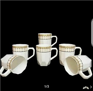 6 Piece Of Coffe Mug And Tea Mug High Qulity Ceramic Mix Design