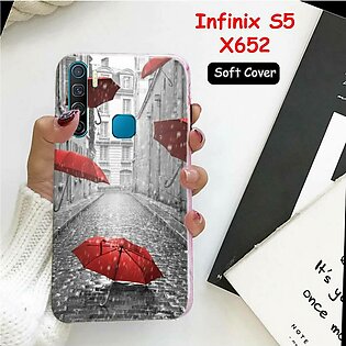 Infinix S5 Cover Case ( X652 ) - S5 Rain Soft Cover Case For Infinix S5 X652 - Infinix S5