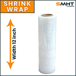 200 Meter High Quality Shrink Wrap Packing Plastic Sheet Roll | All Sizes Available 20 Inch / 12 Inch / 6 Inch / 4 Inch For Wrapping Products