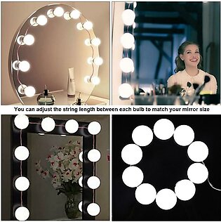 Led Bulb Mirror Light Vanity Mirror Lamp Kit Lens Headlight Bulbs Kit (10 Bulbs)