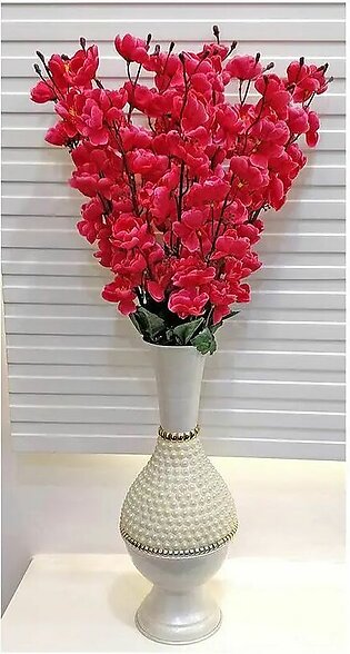 Real Looking Beautiful Orchid Artificial Flower Bunches for Home Office Restaurant Decoration (7 sticks) pink flower Bunch