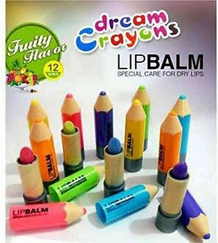 3 Pcs Fruit Nature Organic Lip Balm Makeup Dream Crayons Lip Balm Special Care For Dry Lips Moisturizing