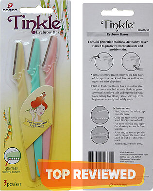 Pack Of 3 - Tinkle Eyebrow Razor Easily remove hairs,Facial Hair Remover