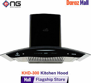 Nasgas Kitchen Hood Khd-300 35inch Touch Panel Front & Top 5mm Tempered Glass