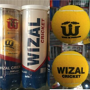 Wizal Tennis Cricket Balls tennis ball tape balls Soft balls Cricket Balls Pack Of 3 Wizal Cricket ball Tennis ball - Tournament Balls - Outdoor Cricket
