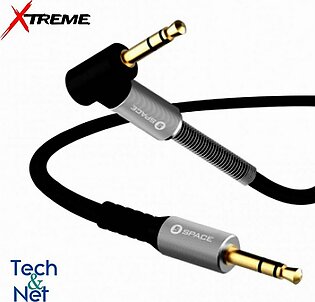 X2 Xtreme Aux Cable Sterio To Sterio For Mobile Phones With Spring Protection 3.5mm Jack