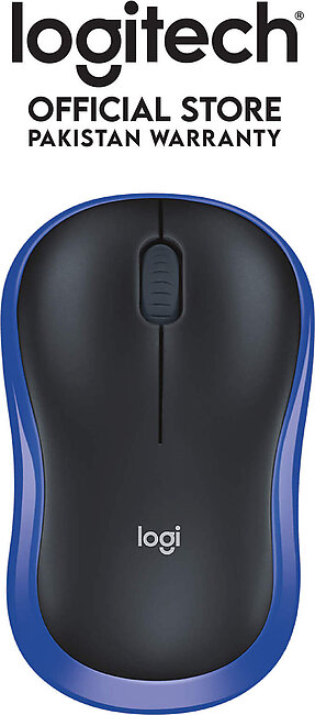 Logitech M185 Wireless Mouse (blue) With Usb Mini Receiver, Compatible With Pc, Mac, Laptop