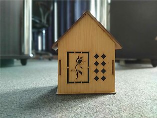 Money Saver for Kids - Wooden Villa Coin Box - Decoration Piece - Gift Item