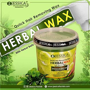 Jessica Quick Hair Removing Herbal Wax For Face & Body - 1000gm Strip Wax