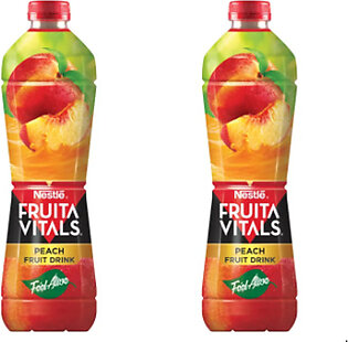 2x Nestle Fruita Vitals Peach Juice 1000ml