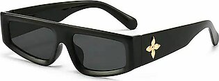 New Retro Cool Rectangle Square Slim Shades With Super Style Logo For Both Men And Women Uv 400 Protection