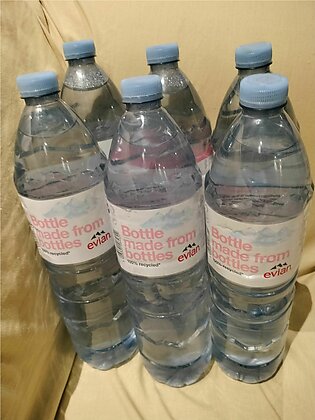 Evian water 1.5liters(pack of 6)