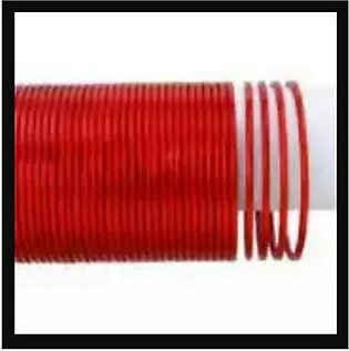 Plain Metal Bangles Red Color - 24 Bangles Size.2.25