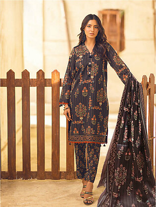 Salitex Unstitched 3 Piece Printed Lawn With Printed Lawn Dupatta For Women And Girls - Design Code: Uns23af012ut
