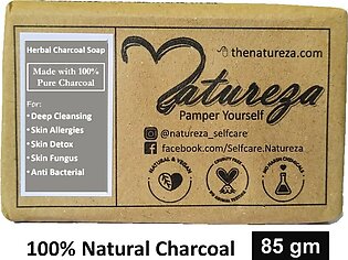 Handmade Herbal Charcoal Soap For Deep Cleansing 85 G