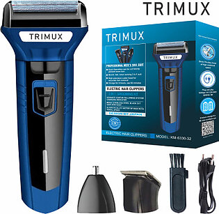 Trimux 3 In 1 Rechargeable Hair Clipper Shaver Beard Styling Trimmer Hair Removal Machine For Men