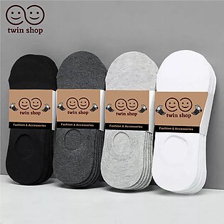 Twin Shop-pack Of 3 Pairs Plain Loafer Socks For Men & Women