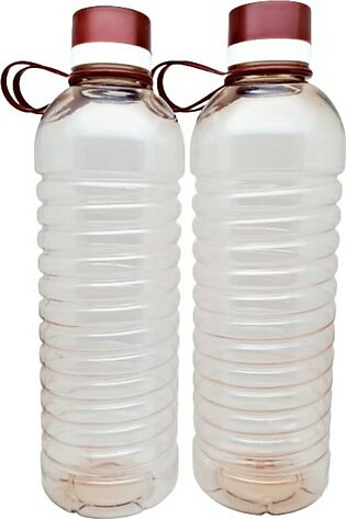 Pack of 2 Safari Ajwa Plastic Water Bottles 1.3 Liter - Fridge and Refrigerator water bottles