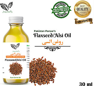 Flaxseed Oil (Alsi Oil)  (روغن السی) Pakistan Pansar 100% Pure Organic & Natural