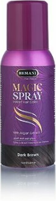𝗛𝗘𝗠𝗔𝗡𝗜 𝗛𝗘𝗥𝗕𝗔𝗟𝗦 - Magic Hair Spray Instant Color - Dark Brown