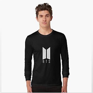 Bts Black Full Sleeve T-shirt For Men 1242019