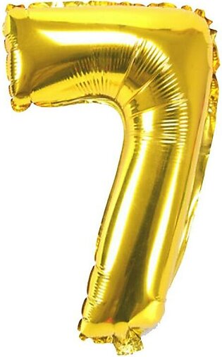 Golden Foil Helium Balloon 32Inch No.7