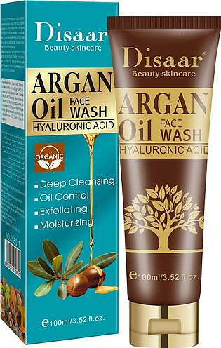 Disaar Argan Oil Hyaluronic Acid Face Deep Cleansing Moisturizing Face Wash 100ml Ds5011
