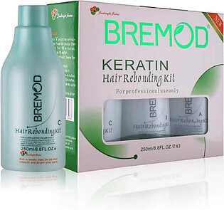 Bremod Keratin Hair Rebonding Kit 250ml X 3
