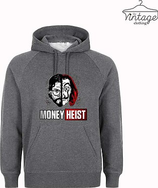 High Quality Imported Casual Money Heist Printed Kangro Hoodies For Men / Hoodies For Girls Pull Over Jacket For Winter