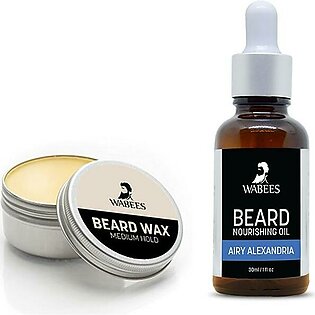 Wabees Beard Grooming Kit - Beard Oil And Beard Wax