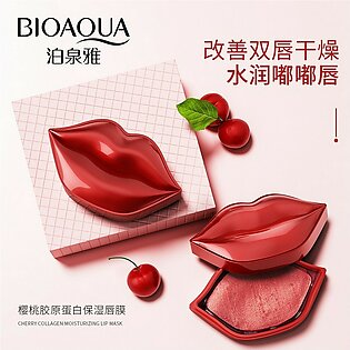 Bioaqua Cherry Collagen Lip Moisturizing Hydrogel Lip Mask Lip Patches (20Pcs) 60g