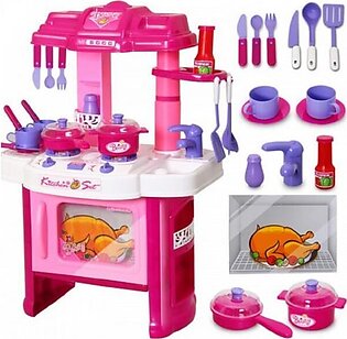 Princess Kitchen Set For Kids - Pink