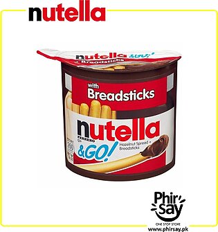 Nutella And Go Snack Packs, Chocolate Hazelnut Spread With Breadsticks