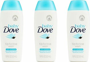 (pack Of 3) 𝐖𝐁𝐌 Dove Moisturizing Body Wash Tip To Toe 53ml Each