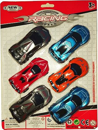 Pack Of 6 Manual Mini Car Toy For Kids