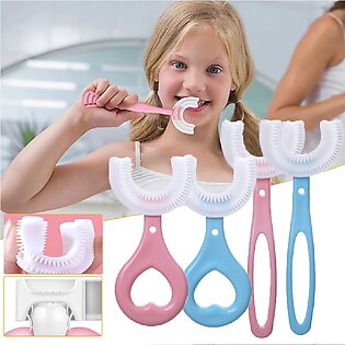 Dream Enterprises Toothbrush Children 360 Degree U-shaped Child Toothbrush Teethers Brush Silicone Kids Teeth Oral Care Cleaning