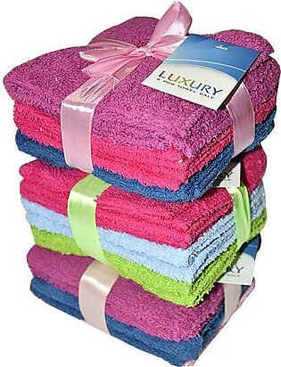 Towel 6 - Piece Kitchen Towel Yarn Dyed Multi Colors