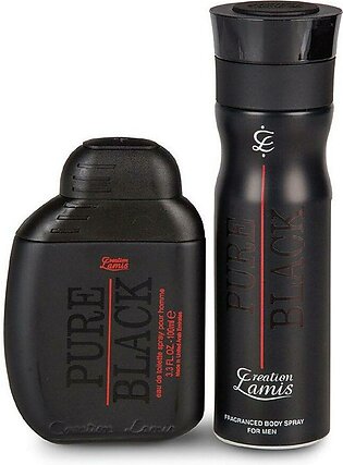 Pack Of 2 Pure Black Body Spray And Perfume