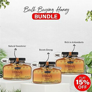 𝗛𝗘𝗠𝗔𝗡𝗜 𝗛𝗘𝗥𝗕𝗔𝗟𝗦 - Pack Of 3 Pure Honey 250gm