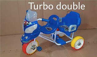 Double Seat Baby Tricycle Foam Tyre With Music & Lights