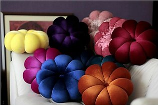 Flower Velvet Round Throw Pillow Couch Cushion Decorative For Home Chair Bed Car Convenient
