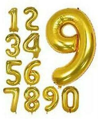 16 Inch Golden NUMBER Foil Balloon Birthday Party Decorations Helium Foil Mylar Letter Balloons 0 to 9