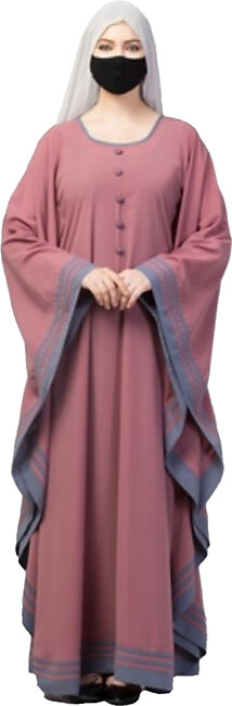 Pink Kaftan Style Abaya, Easy To Wear, Soft Stuff, Budget Friendly, Abaya For Women