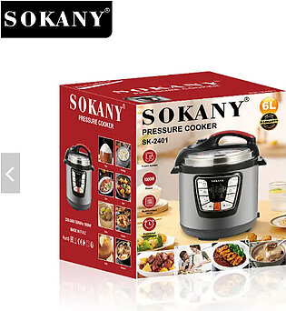Sokany 2401 High Quality Household Electric Pressure Cooker Stainless Steel Multi 6l Capacity Pressure Pot Cookers