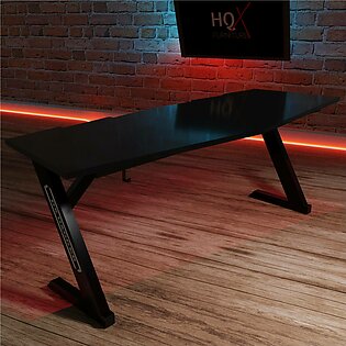 Gaming Table 48 Inches - Computer Table - RGB Lights Installed - Headphones Holder and Wire Management Hooks - Office Table / Study Table / Console Table- High Quality - 7 Days Return Warranty
