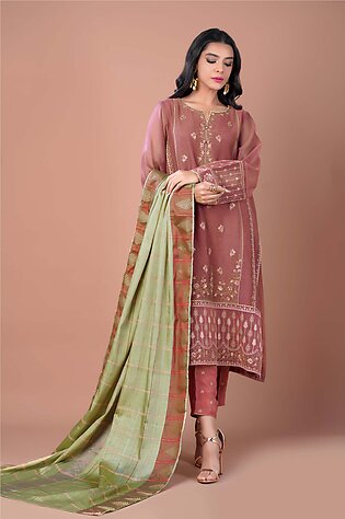 Zeen By Cambridge Luxe Unstitched Fabric For Women 2 Pieces Khaddi Net Wub22612 - 969283