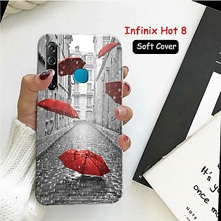 Infinix Hot 8 Cover Case ( X650 ) - Hot8 Rain Soft Cover Case for Infinix Hot 8 X650 - Infinix Hot 8
